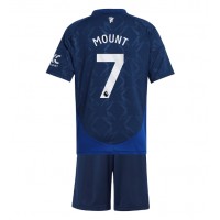 Manchester United Mason Mount #7 Fußballbekleidung Auswärtstrikot Kinder 2024-25 Kurzarm (+ kurze hosen)